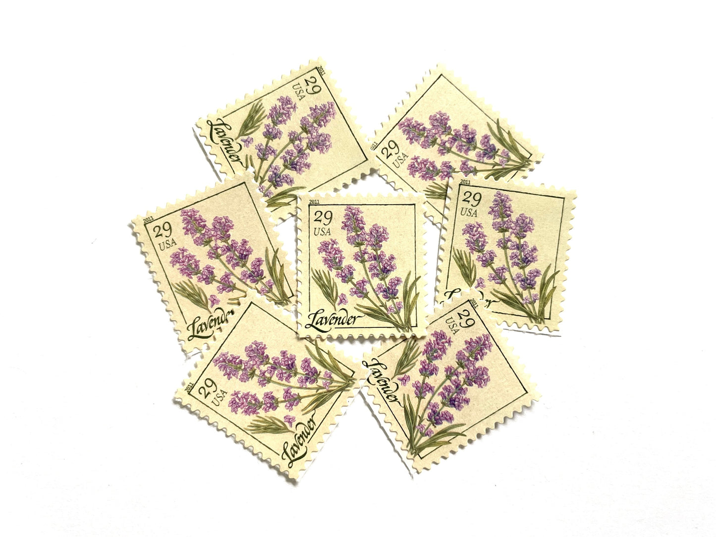 Lavender Herb Stamps (Herbs, Culinary, Flowers, Bridal, Purple) Vintage Unused USPS Postage 29c