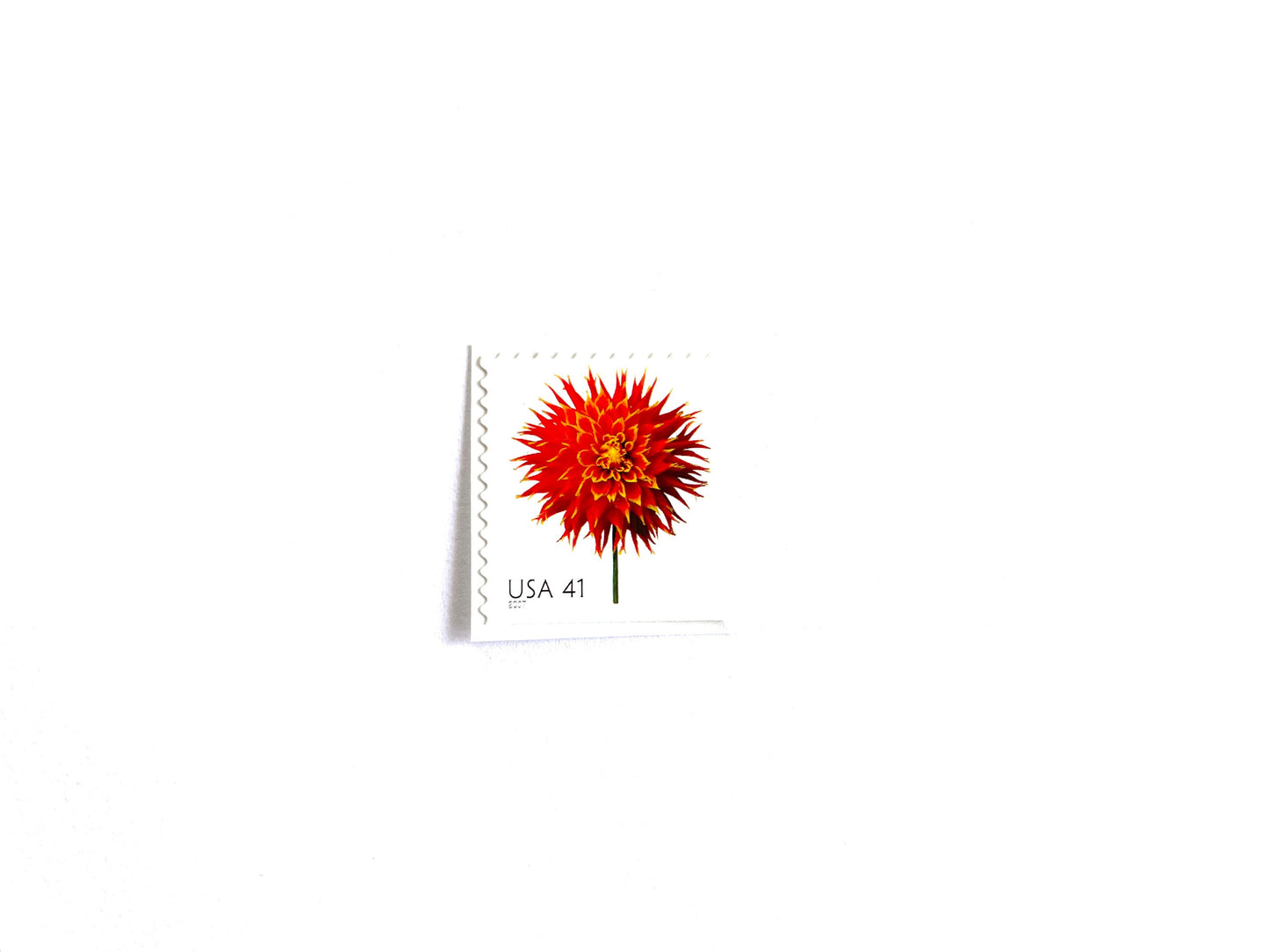 Red Dahlia Stamps (Beautiful Blooms Series, Flowers, Bridal, Red) Vintage Unused USPS Postage 41c