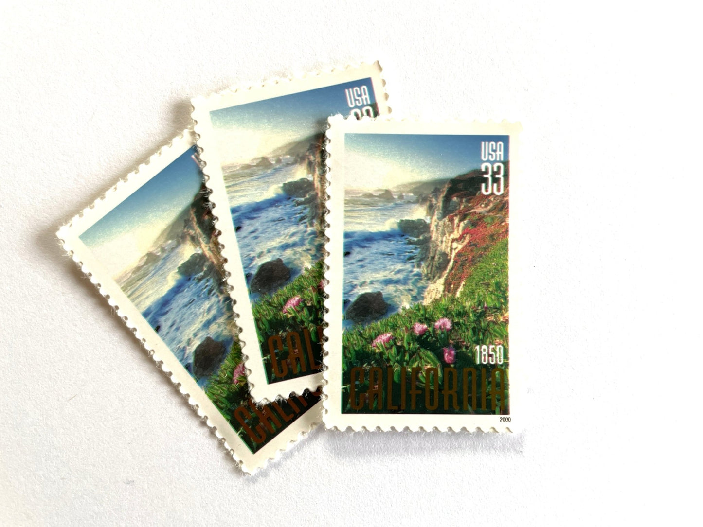 Vintage Unused California Statehood 150th Anniversary Stamps (Big Sur), USPS Postage 33c - Heritage Post House