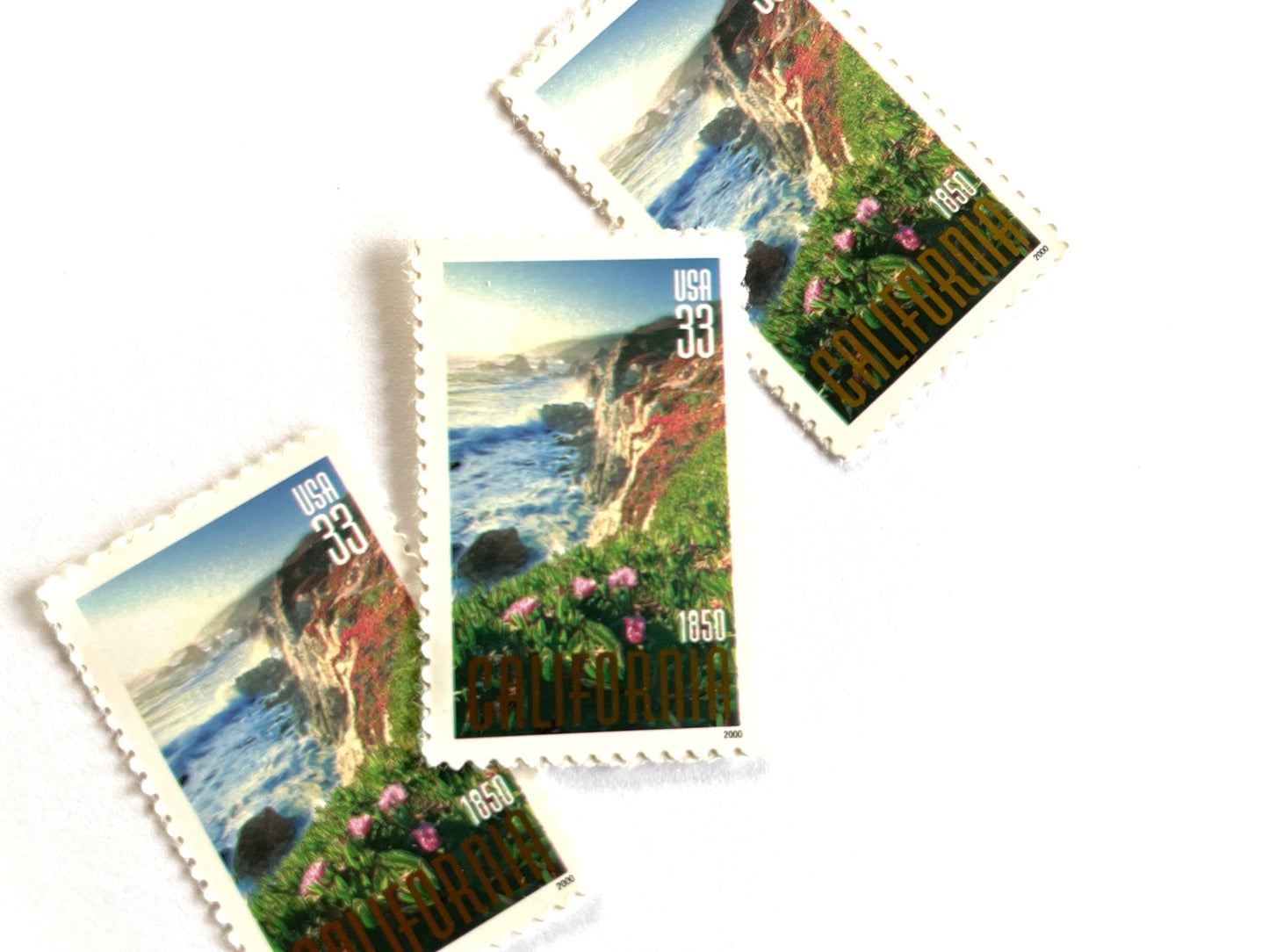 Vintage Unused California Statehood 150th Anniversary Stamps (Big Sur), USPS Postage 33c - Heritage Post House