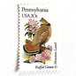 Image of Pennsylvania State Bird and Flower postage stamps from 1982, featuring a Ruffed Grouse and Mountain Laurel on vintage unused 20-cent USPS postage, Scott 1990.