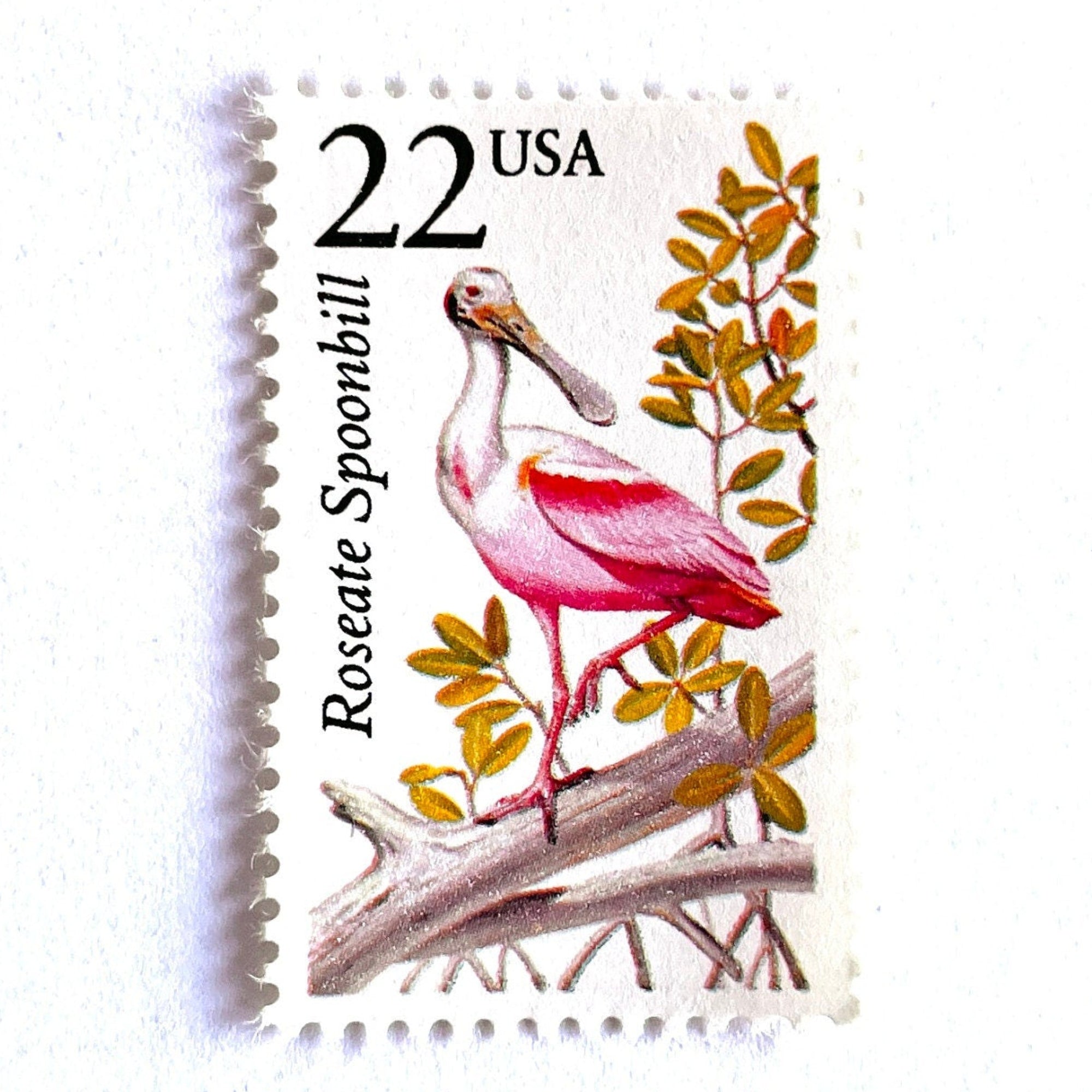 Roseate Spoonbill Postage Stamps (North American Wildlife Series, Bird ...