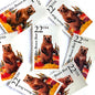 Image of 1987 North American Wildlife Series “Alaskan Brown Bear” 22-cent vintage unused USPS mail stamps. Scott #2310. Stamp Themes: Wildlife, Nature, Bear, Grizzly Bear, Kodiak Bear, Alaska, Autumn, Fall Colors, Memphis Grizzlies, Hunting. Brown, Red, Yellow, Green, Multicolored postage stamp. Perfect vintage postage stamp to use for save the date announcements, wedding invitation postage, shower invitations, thank you cards, birthday party invites, and snail mail.