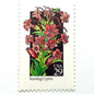 Image of 1992 American Wildflower Series “Standing Cypress” vintage USPS mail stamps. Scott #2695. Stamp Themes: Plants, Flowers, Wildflowers, Flora. Red, Pink, Green, Multicolored gummed postage stamp. Perfect postage stamp to use for save the date announcements, wedding invitation postage, bridal shower invitations, birth announcements, valentine’s day, thank you cards, and snail mail.