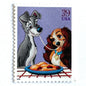 Lady and the Tramp postage stamp from 2006 featuring the romantic spaghetti dinner scene on vintage unused 39-cent USPS postage.