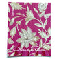 Oscar de la Renta Pink Floral Fabric postage stamp from 2017 featuring a pink, white and gray floral pattern on unused USPS Forever postage, Scott 5173j.
