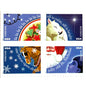 Christmas Carols four-stamp set from 2017 featuring Deck the Halls, Silent Night, Jingle Bells, and Jolly Old Saint Nicholas on unused USPS Forever postage, Scott 5247 to 5250.