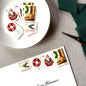 Unused Red Christmas Glow vintage postage stamp set perfect for adding a special touch to your holiday cards or letters! Each curated set is comprised of four (4) unused stamps with a total USPS postage value of $0.86 (USD) per set — enough postage to mail a standard letter weighing up to 1-ounce. 