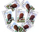 Bald Eagle Stamps (North American Wildlife Series, Bird, Multicolored) Vintage Unused USPS Postage 22c