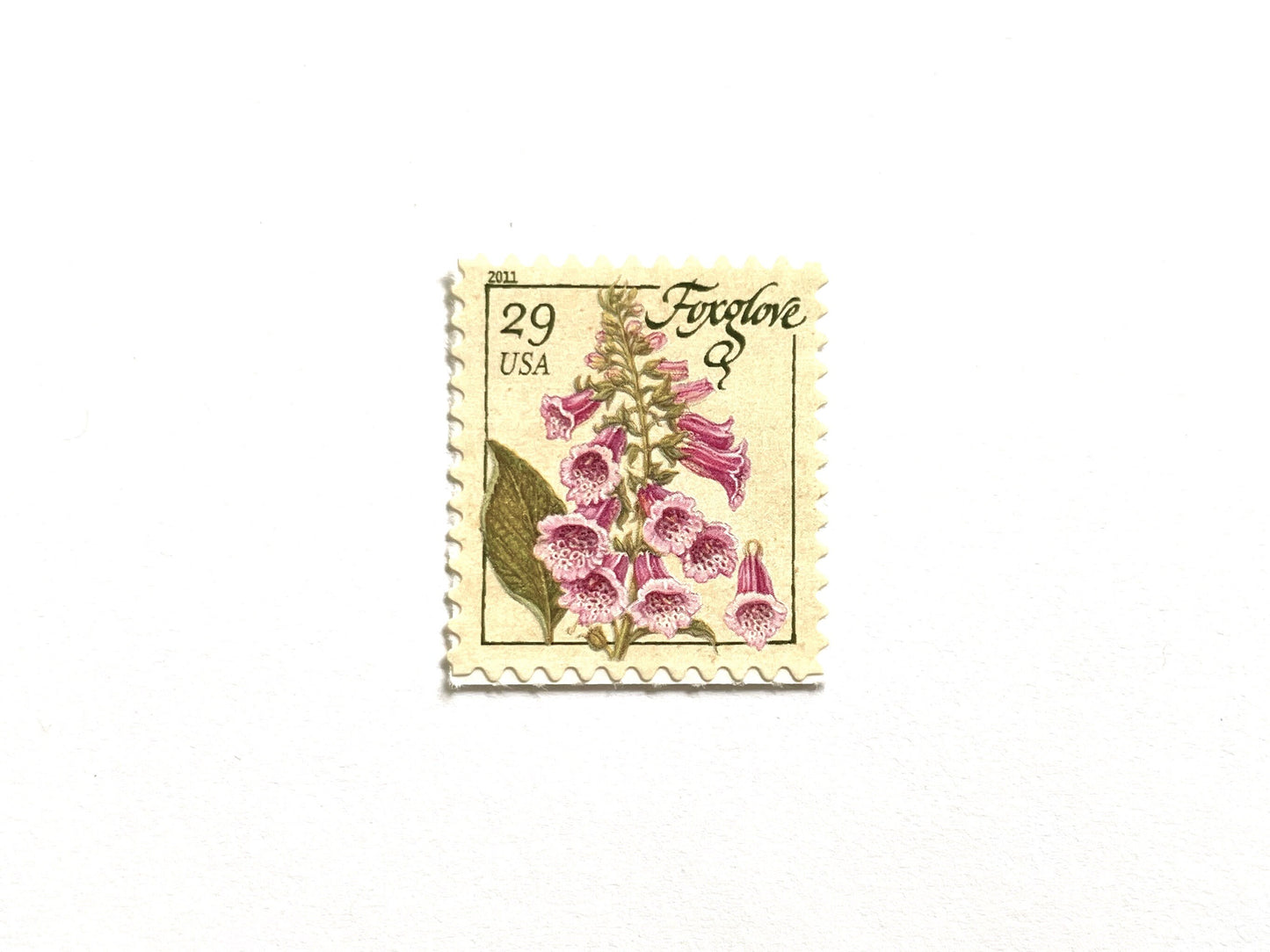 Foxglove Herb Stamps (Herbs, Flowers, Bridal, Pink) Vintage Unused USPS Postage 29c