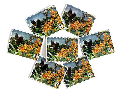 Southern Florida Wetland Bald Eagle Stamps (Nature of America Series, Birds, Wetlands) Vintage Unused USPS Postage 39c