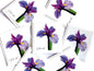Purple Iris Stamps (Beautiful Blooms, Flowers, Bridal, Purple) Vintage Unused USPS Postage 41c