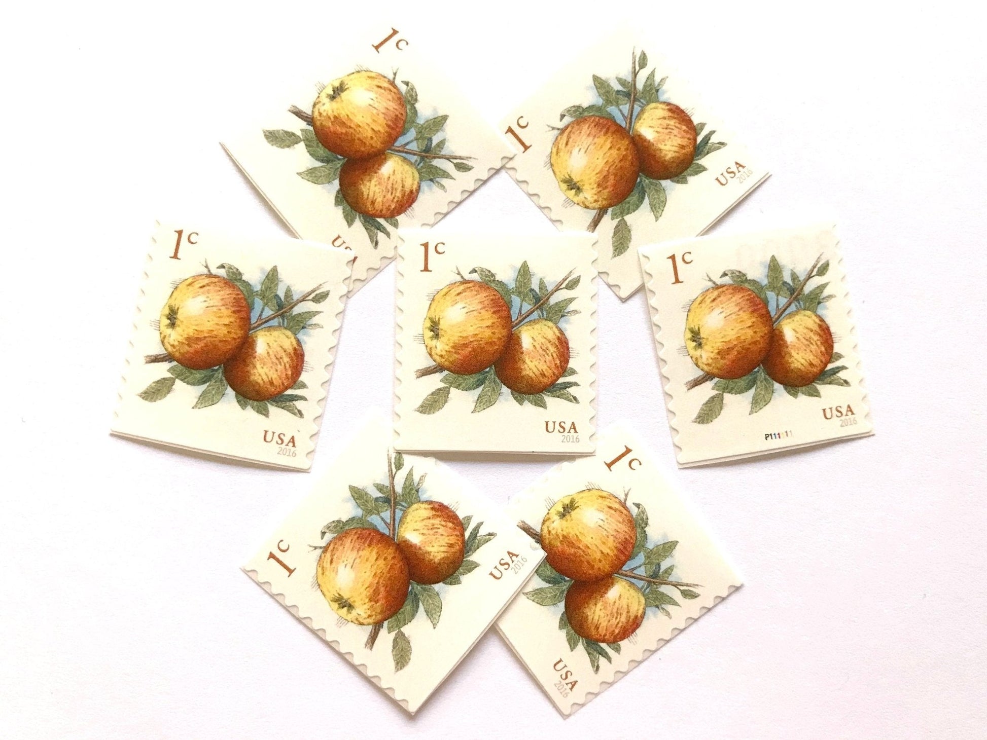 Unused Apples Stamps (Pippin Apple, Fruit) USPS Postage 1c - Heritage Post House