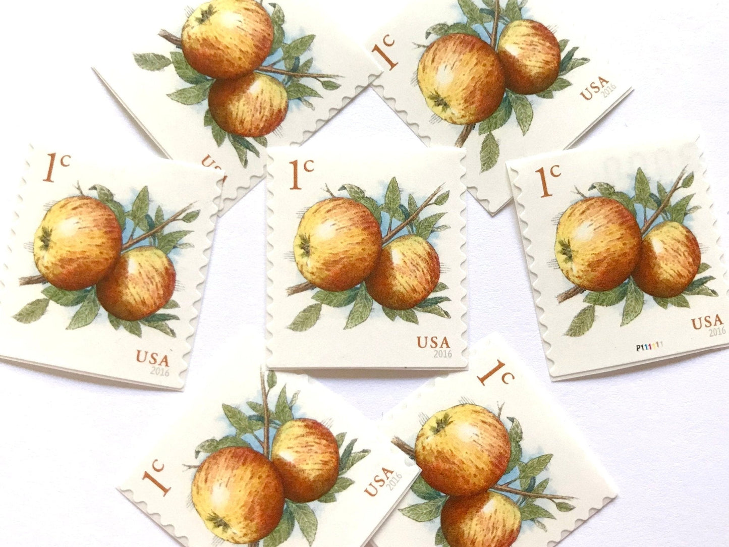 Unused Apples Stamps (Pippin Apple, Fruit) USPS Postage 1c - Heritage Post House