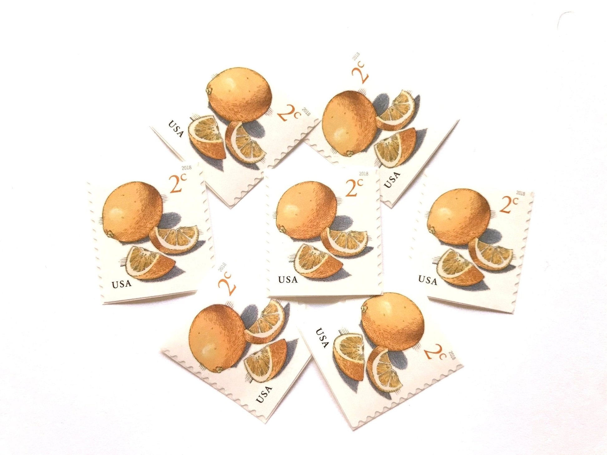 Unused Meyer Lemons Stamps (Yellow Lemon, Fruit) USPS Postage 2c - Heritage Post House