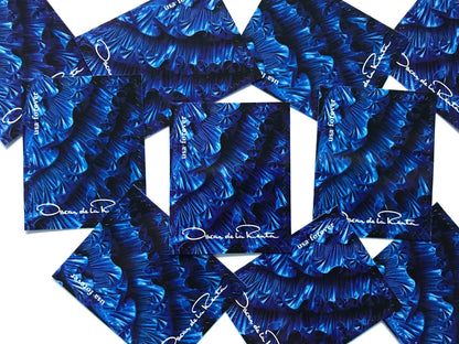 Unused Vintage Oscar de la Renta Blue Dress Ruffles Stamps (ODLR, Fashion Designer) USPS Postage Forever Stamp - Heritage Post House