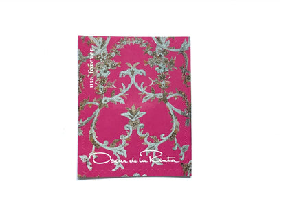 Unused Vintage Oscar de la Renta Pink Fabric Stamps (ODLR, Fashion Designer) USPS Postage Forever Stamp - Heritage Post House