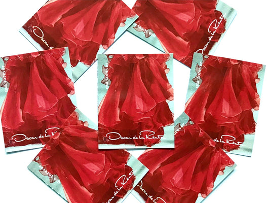 Unused Vintage Oscar de la Renta Red Dress Stamps (ODLR, Fashion Designer) USPS Postage Forever Stamp - Heritage Post House
