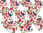 Unused Vintage Oscar de la Renta White Floral Fabric Stamps (ODLR, Fashion Designer, Flowers) USPS Postage Forever Stamp - Heritage Post House