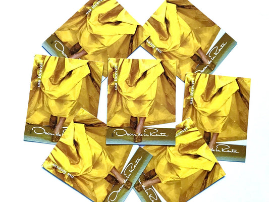 Unused Vintage Oscar de la Renta Yellow Dress Stamps (ODLR, Fashion Designer) USPS Postage Forever Stamp - Heritage Post House