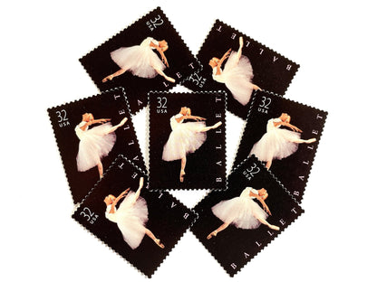 Vintage Unused American Ballet Stamps (Ballerina, Dance, Black) USPS Postage 32c - Heritage Post House