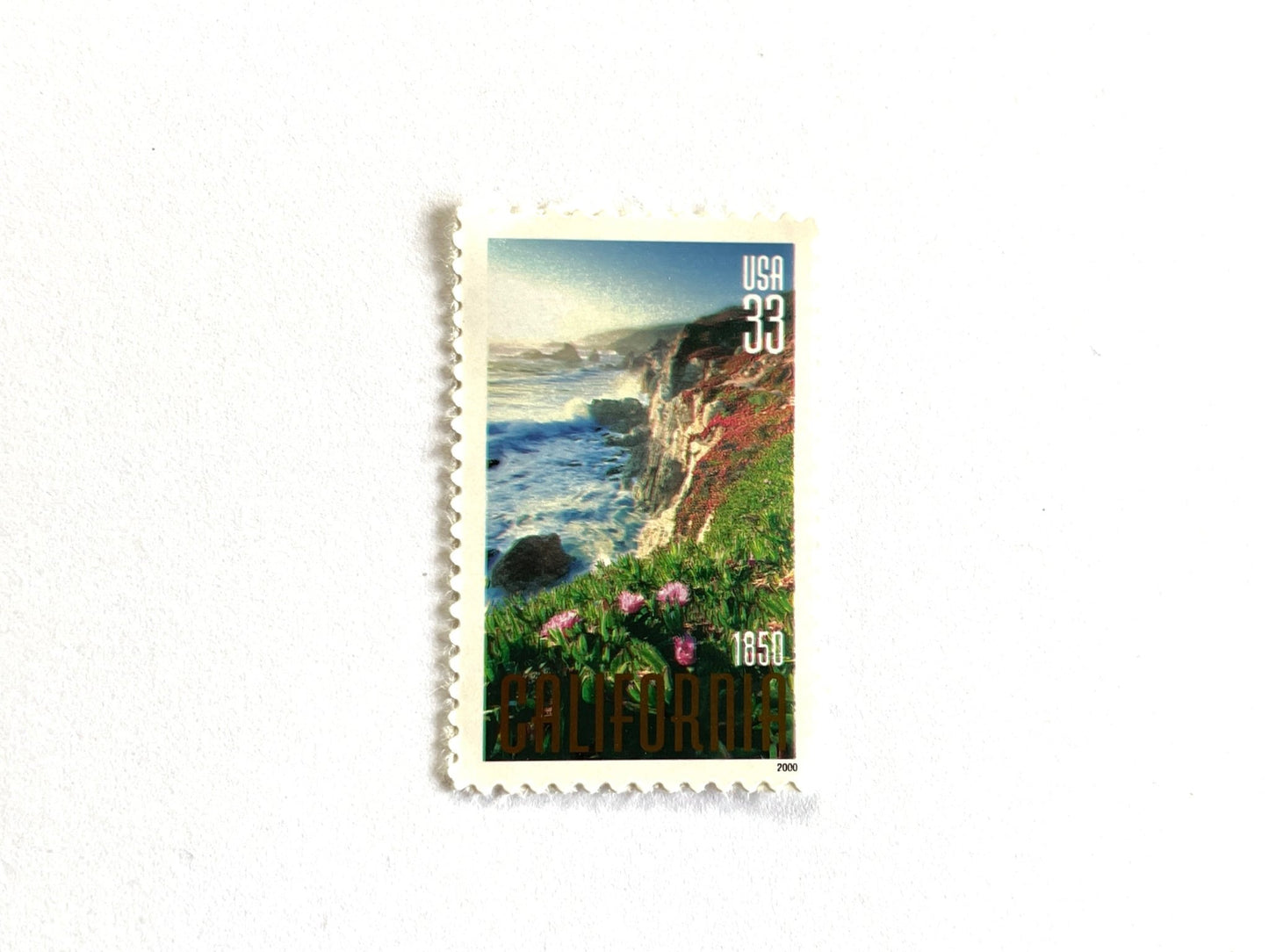 Vintage Unused California Statehood 150th Anniversary Stamps (Big Sur), USPS Postage 33c - Heritage Post House