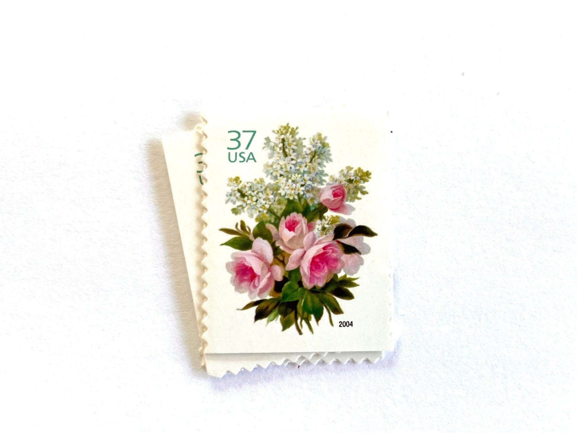 Vintage Unused Garden Bouquet Stamps (Bridal Bouquet, Wedding Series), USPS Postage 37c - Heritage Post House