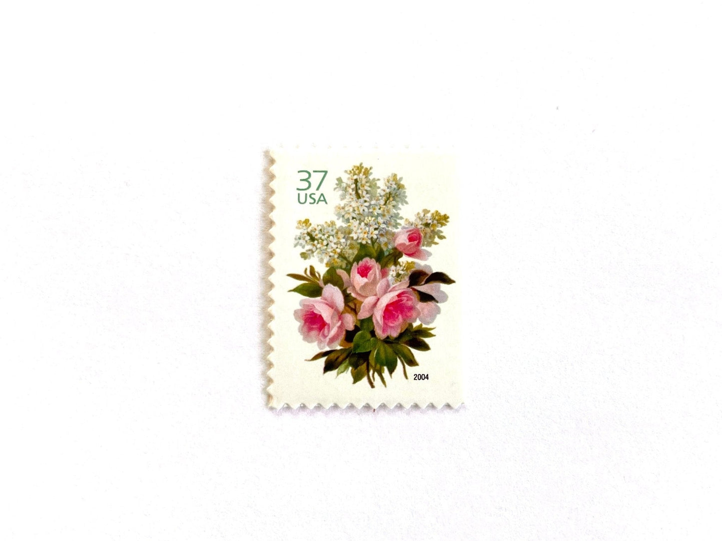 Vintage Unused Garden Bouquet Stamps (Bridal Bouquet, Wedding Series), USPS Postage 37c - Heritage Post House