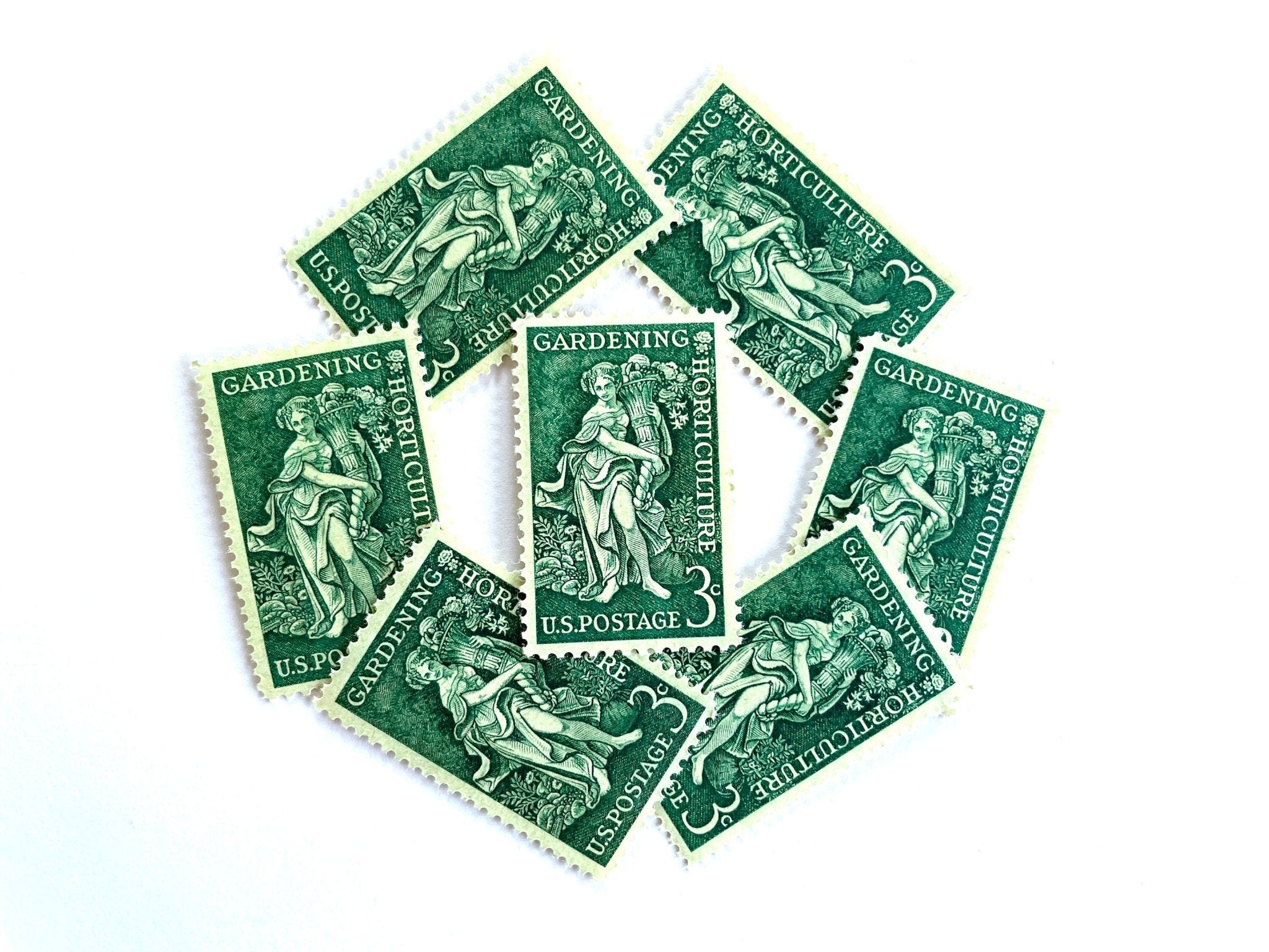 Gardening & Horticulture Stamps (Cornucopia, Goddess, Vegetables