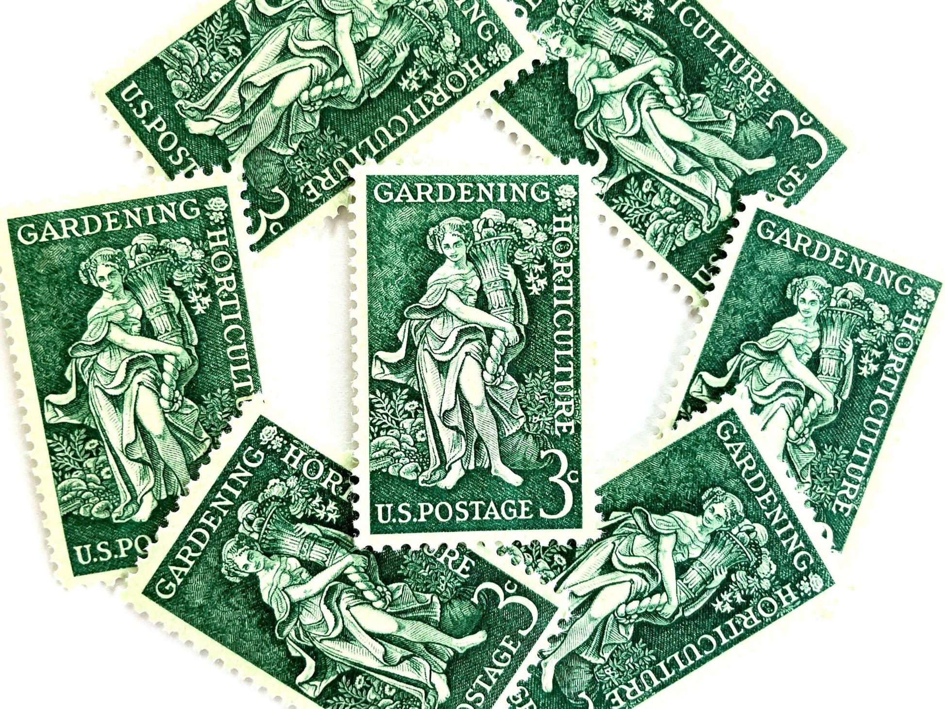 green succulent usps Gardening & Horticulture Stamps (Cornucopia, Goddess, Vegetables, Gree – Heritage Post House