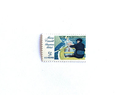 Vintage Unused Mary Cassatt Stamps (Nautical, Rowing, Boat, Victorian) USPS Postage 5c - Heritage Post House